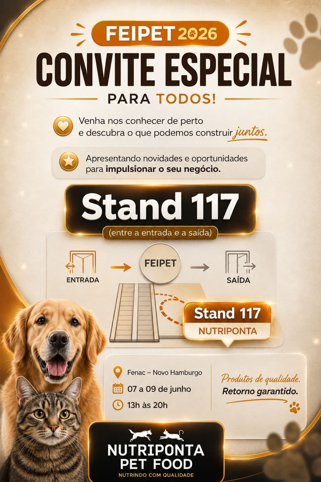 Nutriponta Pet Food na FEIPET 2026: Inovação e Oportunidades para o Seu Negócio